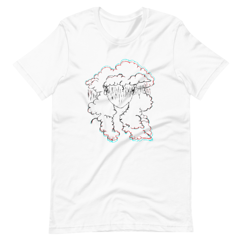 Short-Sleeve Mother Nature Glitch Unisex T-Shirt (Black)