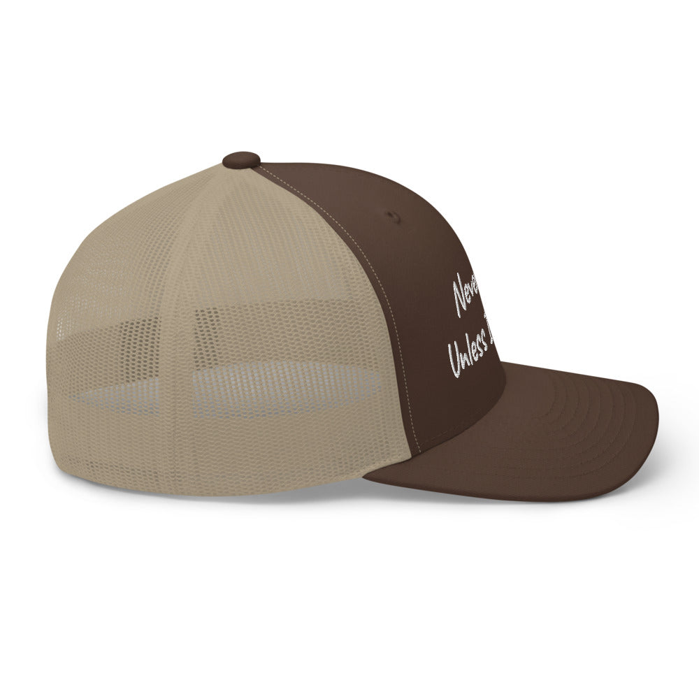 “Never Fold” Trucker Hat